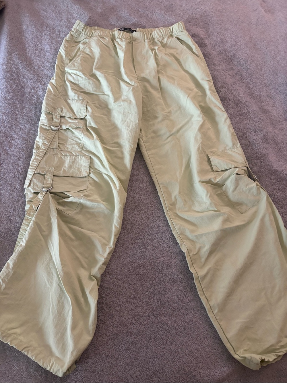 Zara Lime Green Cargos